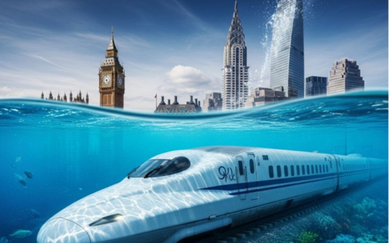 O trem-bala submarino que conectará dois continentes: viagem de 1.000km a 800km/h por baixo do oceano